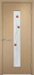 Дверь межкомнатная МДФ С 17 (тюльпан)